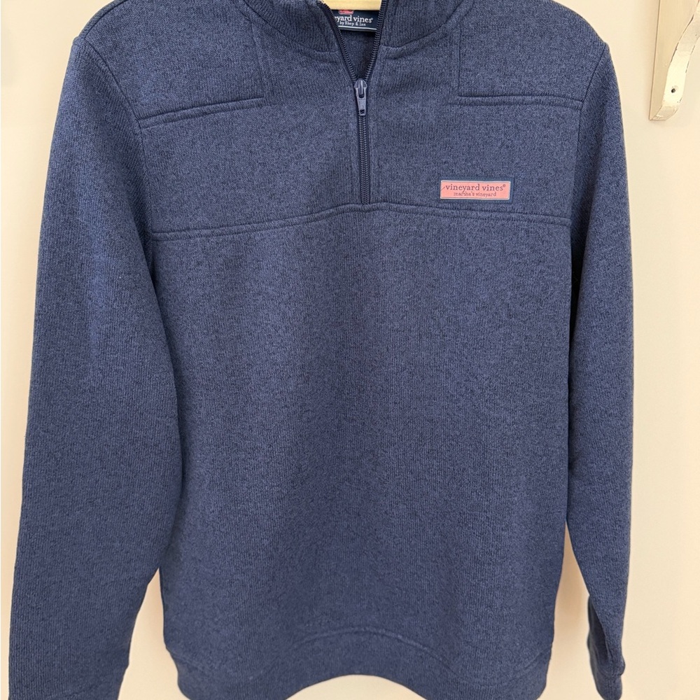 Men’s Vineyard Vines Navy Zip-Up Sweater